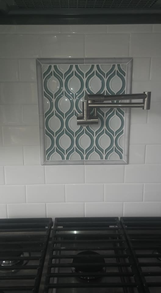 Kitchen Tile Backsplash Installation, Bakersfield, CA